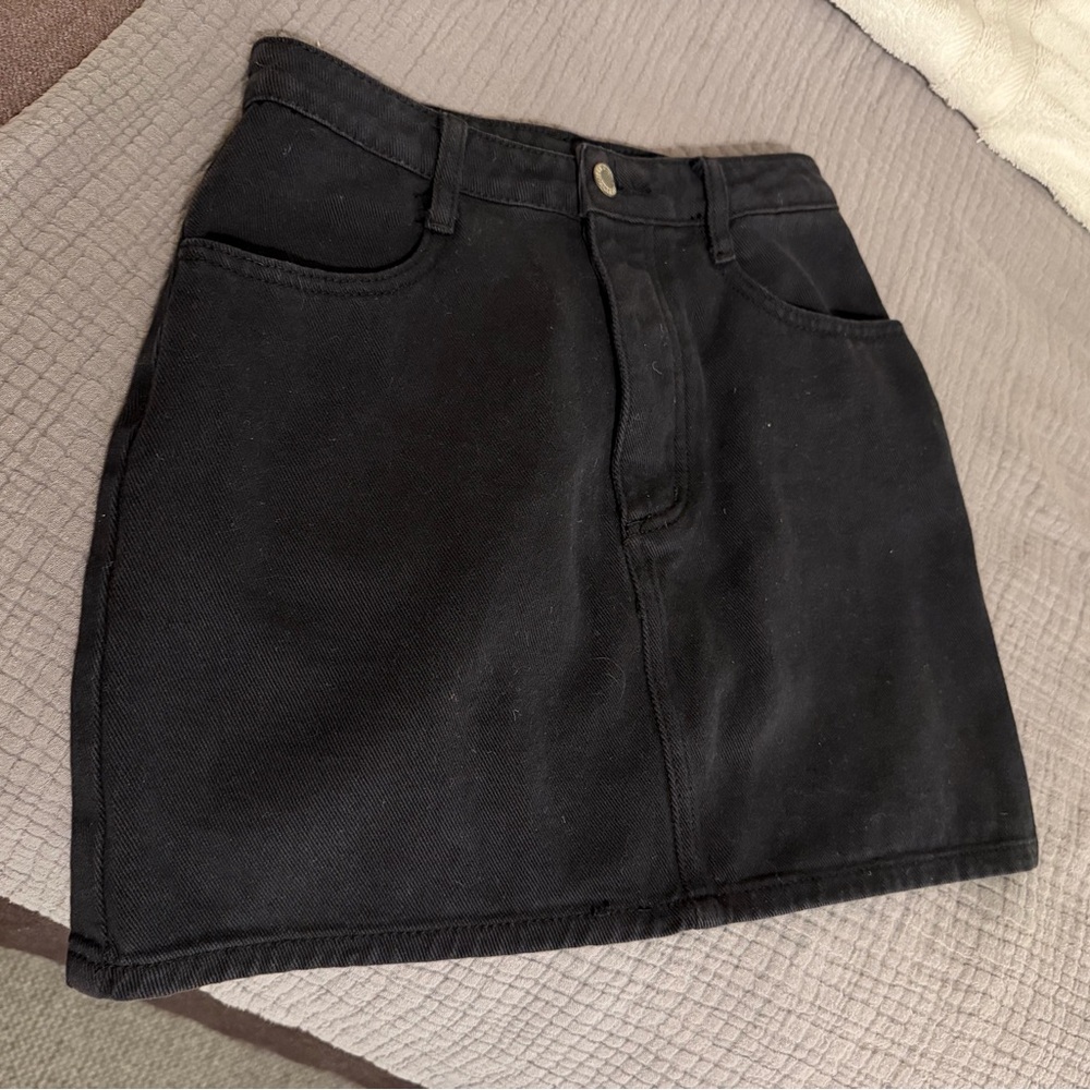 Brandy Melville Black Mini Skirt